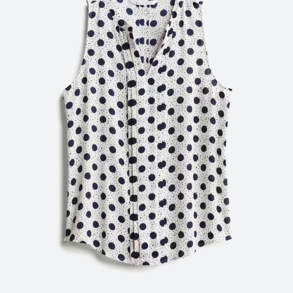 41 Hawthorn Tops - 41 Hawthorn White and Black Polka Dot Top